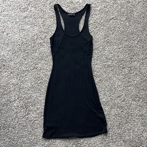 Ribbed short tight black mini dress size small